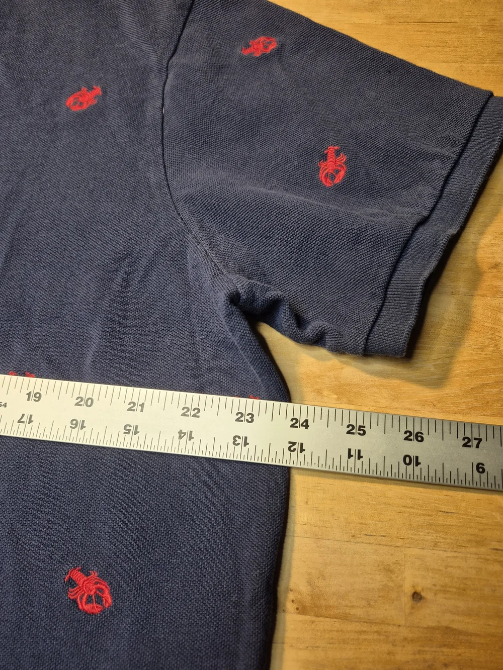 Ralph Lauren Navy Polo with Red Embroidered Lobsters 1821
